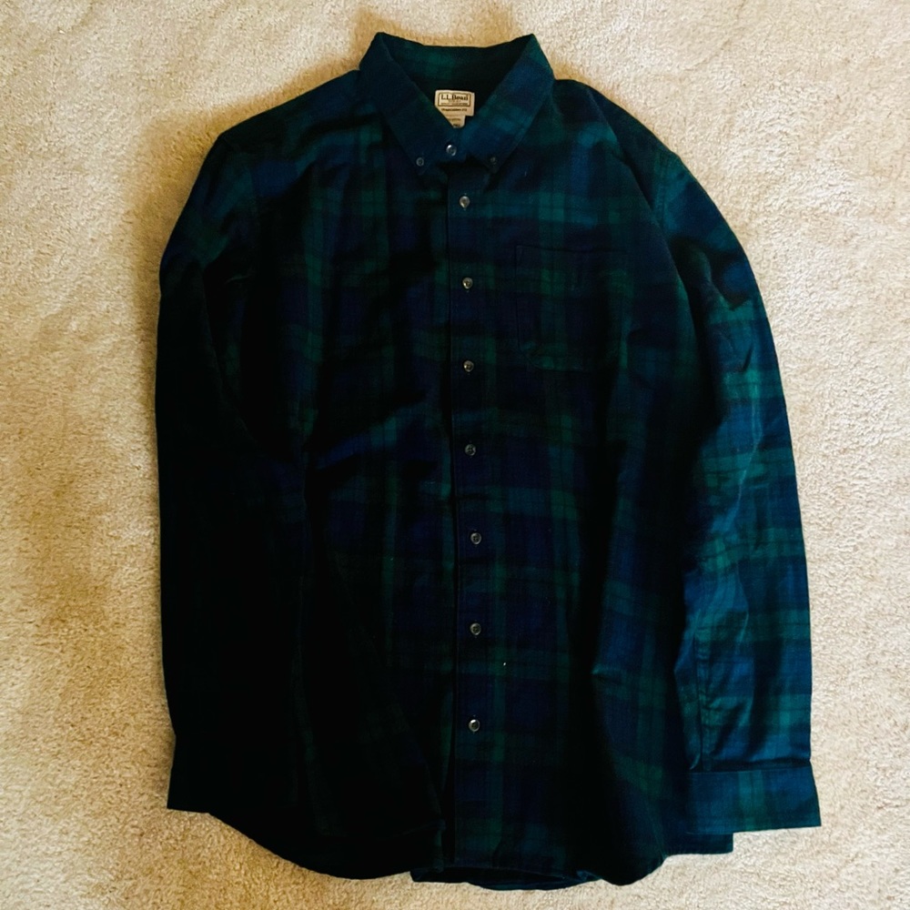 L.L. Bean Flannel Button Down